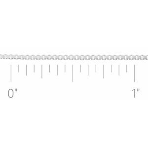Sterling Silver 1 mm Diamond-Cut Box Chain by the Inch