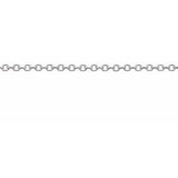 Platinum 1.2 mm Cable Chain by the Inch