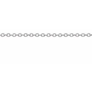Platinum 1.2 mm Cable Chain by the Inch
