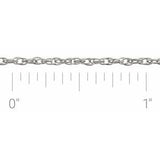 Sterling Silver 1.5 mm Rope Chain by the Inch