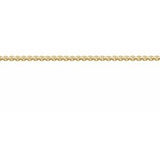 14K Yellow Recycled Metal 1 mm Rounded Box Chain by the Inch