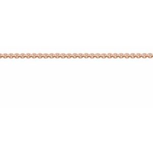 14K Rose Recycled Metal 1 mm Rounded Box Chain by the Inch