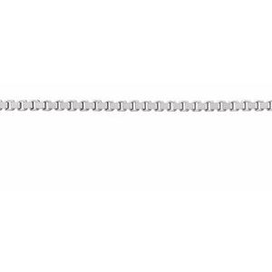 14K White 1.2 mm Box Chain by the Inch