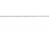 10K White .8 mm Cable Chain by the Inch