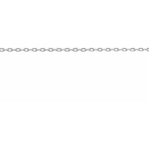 10K White .8 mm Cable Chain by the Inch