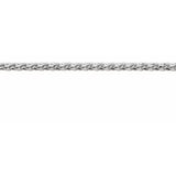 Sterling Silver 1.5 mm Diamond-Cut Wheat Chain by the Inch