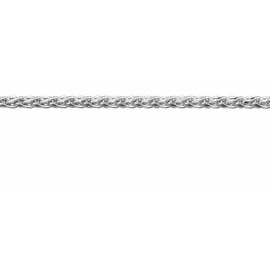 Sterling Silver 1.5 mm Diamond-Cut Wheat Chain by the Inch
