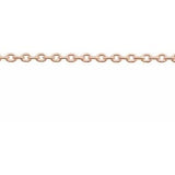 14K Rose 1.4 mm Cable Chain by the Inch