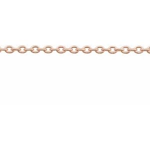 14K Rose 1.4 mm Cable Chain by the Inch