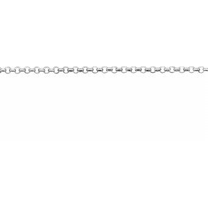 Platinum 1 mm Rolo Chain by the Inch