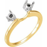 Sterling Silver 3.4 mm Wrap-Style Ring Enhancer Mounting
