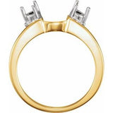 Sterling Silver 3.4 mm Wrap-Style Ring Enhancer Mounting