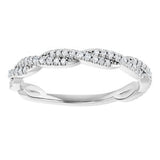 14K White 1/6 CTW Natural Diamond Anniversary Band