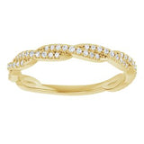 14K Yellow 1/6 CTW Natural Diamond Anniversary Band
