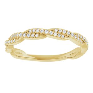 14K Yellow 1/6 CTW Natural Diamond Anniversary Band