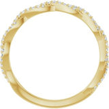 14K Yellow 1/6 CTW Natural Diamond Anniversary Band