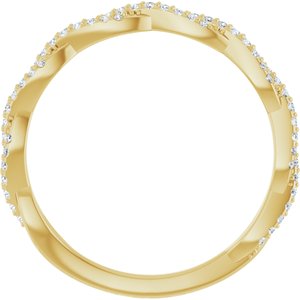 14K Yellow 1/6 CTW Natural Diamond Anniversary Band
