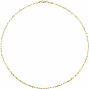 14K Yellow 2.7 mm Mirror 16" Chain
