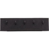Black Shimmer Leatherette 5-Hook Dangle Display Pad
