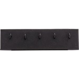 Black Shimmer Leatherette 5-Hook Dangle Display Pad