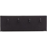 Black Shimmer Leatherette 4-Hook Dangle Display Pad