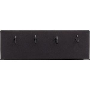 Black Shimmer Leatherette 4-Hook Dangle Display Pad