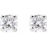 14K White 1/3 CTW Lab-Grown Diamond Earrings