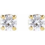 14K Yellow 1/3 CTW Lab-Grown Diamond Earrings