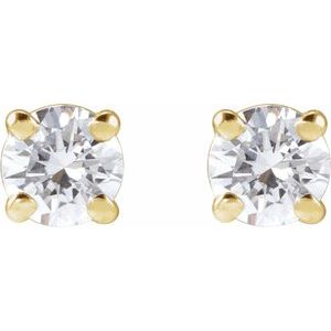14K Yellow 1/3 CTW Lab-Grown Diamond Earrings