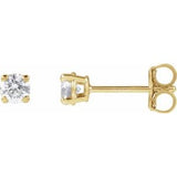 14K Yellow 1/3 CTW Lab-Grown Diamond Earrings