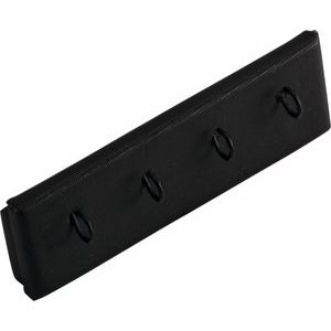 Black Shimmer Leatherette 4-Hook Dangle Display Pad