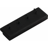 Black Shimmer Leatherette 4-Hook Dangle Display Pad