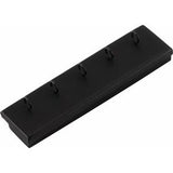 Black Shimmer Leatherette 5-Hook Dangle Display Pad