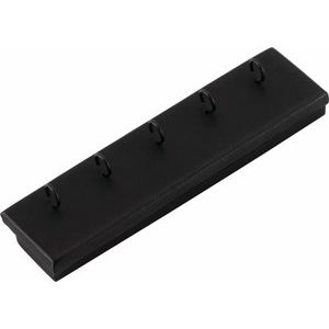 Black Shimmer Leatherette 5-Hook Dangle Display Pad