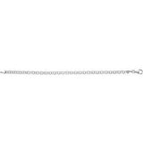 14K White 3.75 mm Cable 7" Chain