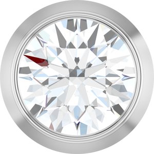 14K White 1/4 CT Natural Diamond Slide Pendant