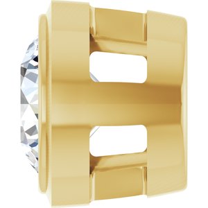 14K Yellow 1/4 CT Natural Diamond Slide Pendant