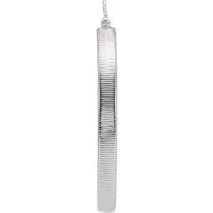 Sterling Silver Coin Frame Bezel Dangle for 40.6x3 mm Coin