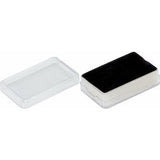 Clear Acrylic Rectangular Diamond and Gemstone Display Container with Reversible Black/White Insert