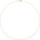 14K Yellow .75 mm Rope 16" Chain