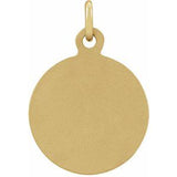 14K Yellow 10.15x12 mm St. Francis of Assisi Medal