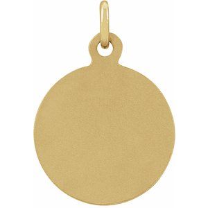 14K Yellow 10.15x12 mm St. Francis of Assisi Medal
