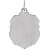 14K White 16.5x14 mm St. Michael Medal