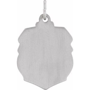 14K White 16.5x14 mm St. Michael Medal