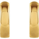 14K Yellow 9.5 mm Hinged Hoop Earrings