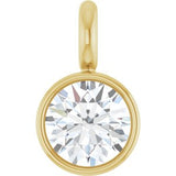 14K Yellow .06 CT Natural Diamond Dangle