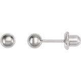 Titanium 3 mm Ball Inverness® Piercing Stud Earrings