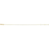 14K Yellow 1 mm Adjustable Diamond-Cut Cable 6 1/2-7 1/2" Chain