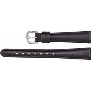 22 mm Regular Black Leather Calf Padded Watch Band