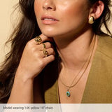 14K White 1.8 mm Hollow Bead 24" Chain